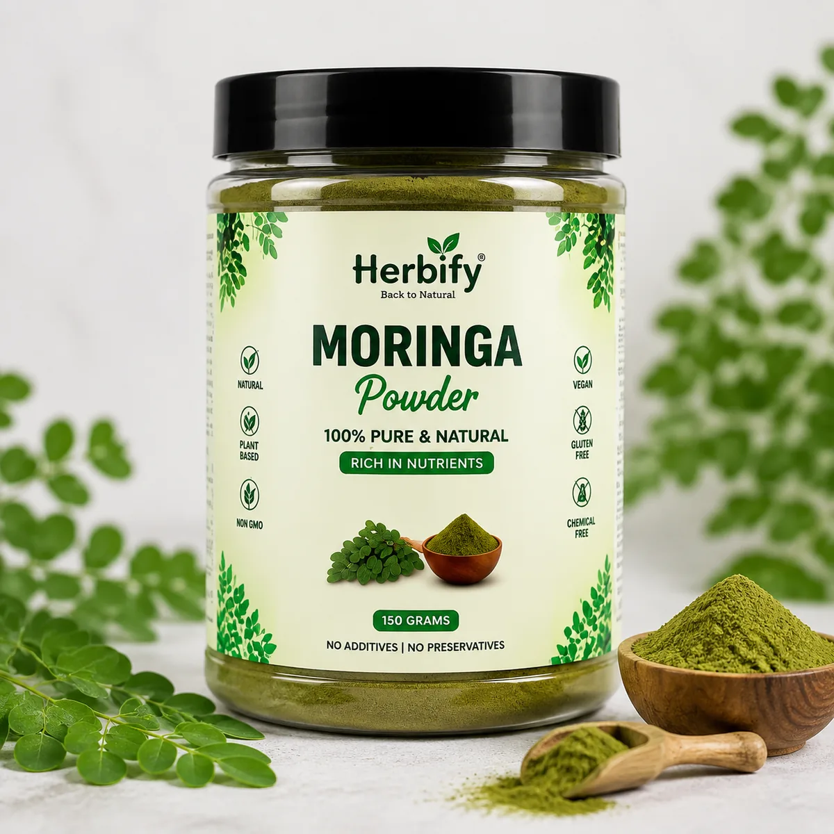 Premium Moringa Powder Pakistan by Herbify